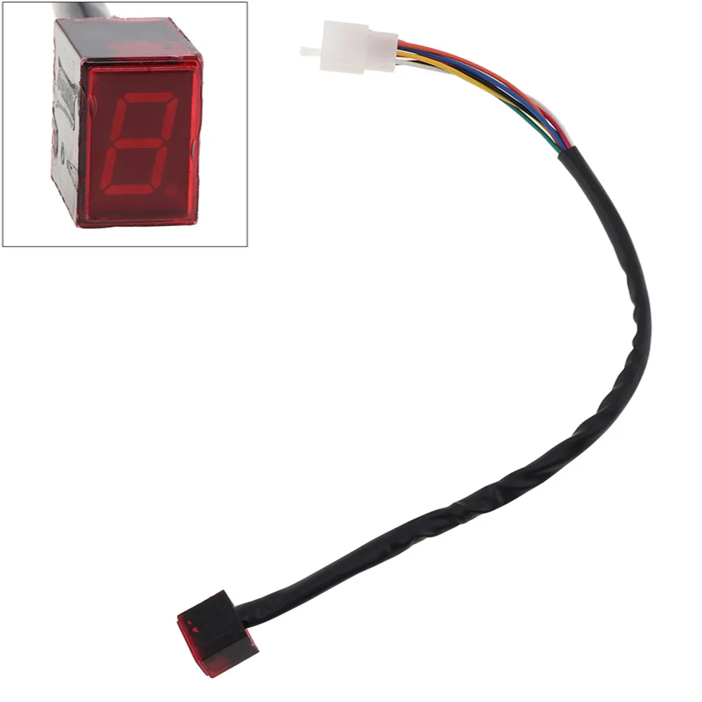Universal Red LED Digital Gear Indicator Motorcycle Display Shift Lever Sensor 5 Gears Universal Red LED Digital Gear Indicator Motorcycle Display Shift Lever Sensor 5 Gears