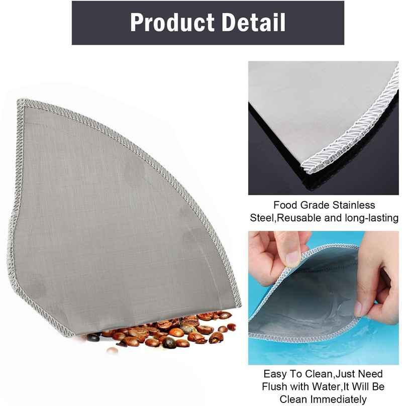 Universal Reusable Pour Over Coffee Filter Universal Reusable Pour Over Coffee Filter