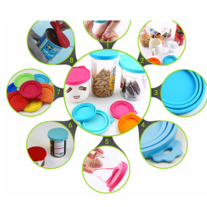 Universal Reusable Silicone Pet Food Can Cover