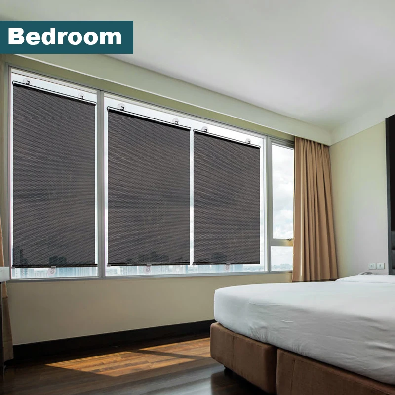 Universal Roller Blinds Suction Cup Sunshade Nail-free Blackout Curtain Car Bedroom Kitchen Office Window Sun-shading Universal Roller Blinds Suction Cup Sunshade Nail-free Blackout Curtain Car Bedroom Kitchen Office Window Sun-shading