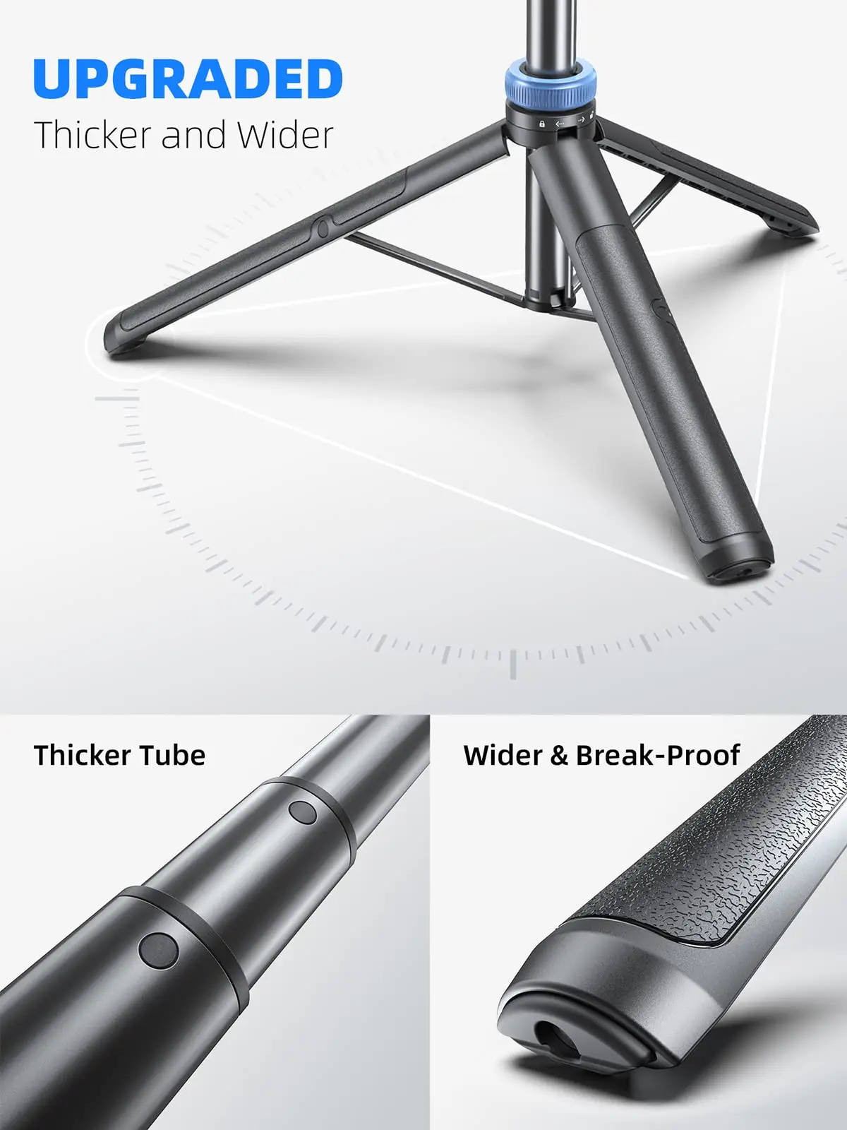 Universal Selfie Stick Tripod Lightweight With Wireless Bluetooth Remote Tripod Stand