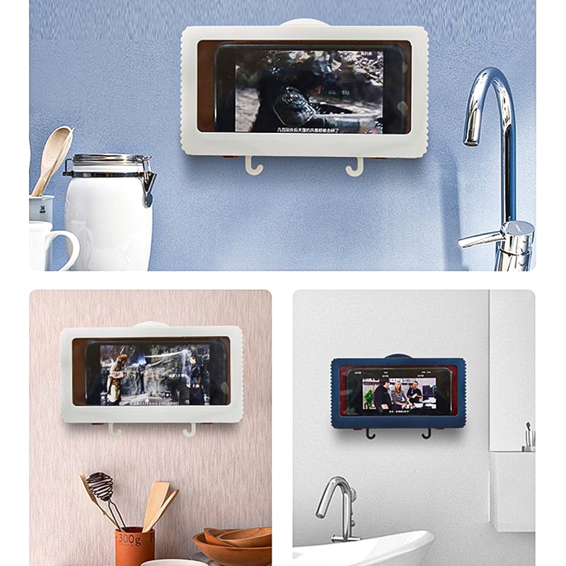 Universal Shower Phone Mount with Hooks