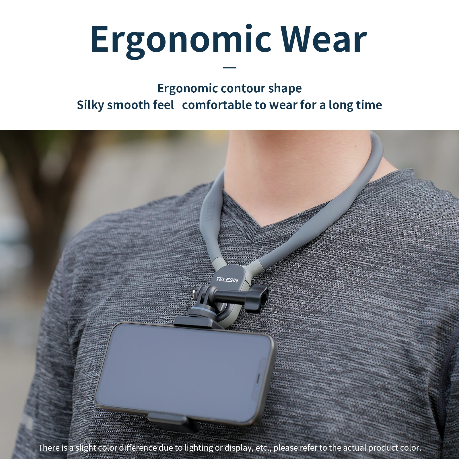 Universal Silicone Neck Hold Mount for GoPro and Smartphone Magnetic Action Accessories