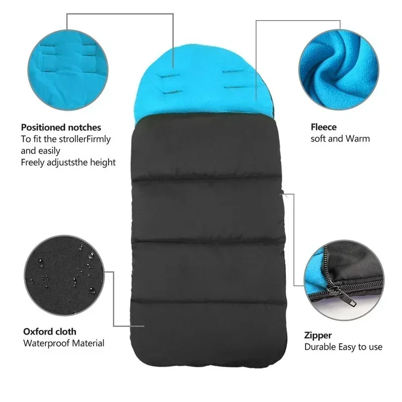Universal Stroller Winter Sleeping Bag Kids Warm Windproof Footmuff Cover Blanket Toes Buggy Seat Cushion Newborn Universal Stroller Winter Sleeping Bag Kids Warm Windproof Footmuff Cover Blanket Toes Buggy Seat Cushion Newborn
