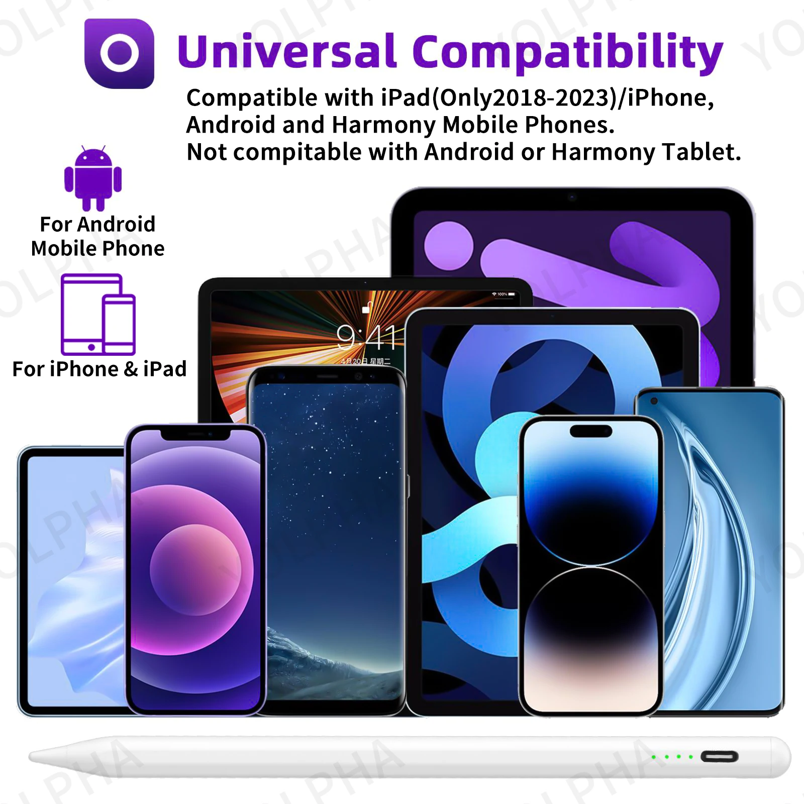 Universal Stylus Pen for Android IOS Touch Screen Capacitive Pen for iPad for Apple Pencil Drawing Pen For Huawei Universal Stylus Pen for Android IOS Touch Screen Capacitive Pen for iPad for Apple Pencil Drawing Pen For Huawei