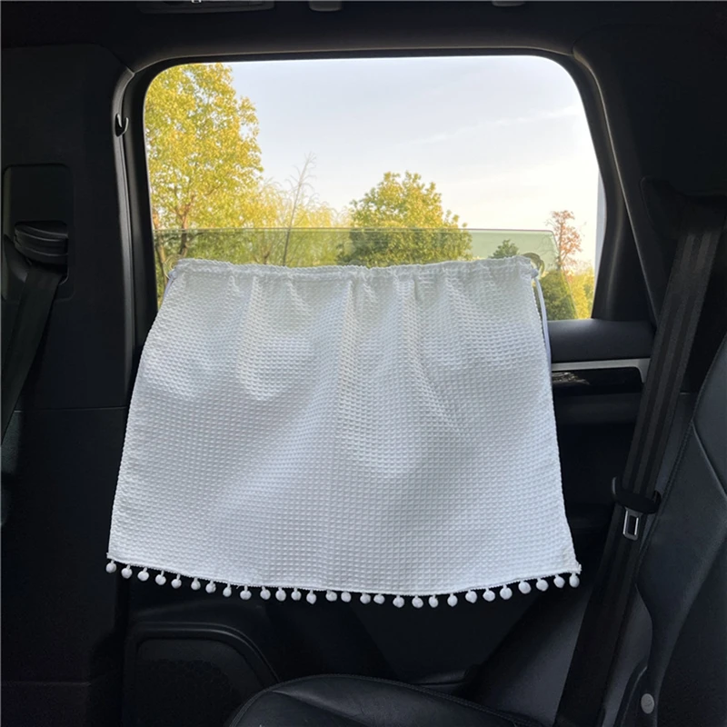Universal Suction Cup Curtain Flower Car Window Sunshade Cover Cartoon Side Window Sunshade Uv Protection For Kid Baby