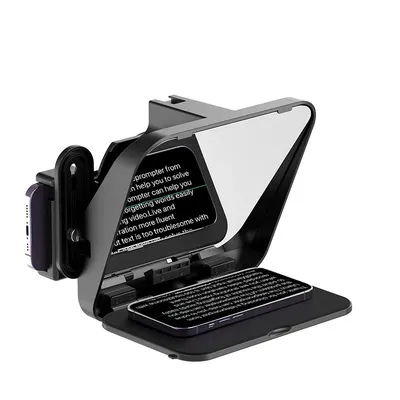 Universal Teleprompter Prompter DSLR Camera Smartphone Tablet Laptop Teleprompter Live Streaming Video Recording Universal Teleprompter Prompter DSLR Camera Smartphone Tablet Laptop Teleprompter Live Streaming Video Recording