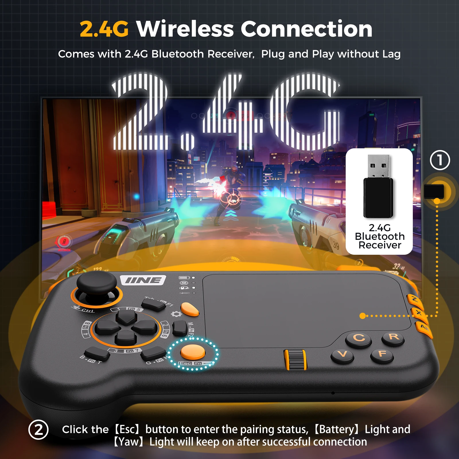Upgrade Wireless Mouse-Pad Controller As Keyboard and Mouse Combo Set with Touchpad Upgrade Wireless Mouse-Pad Controller As Keyboard and Mouse Combo Set with Touchpad