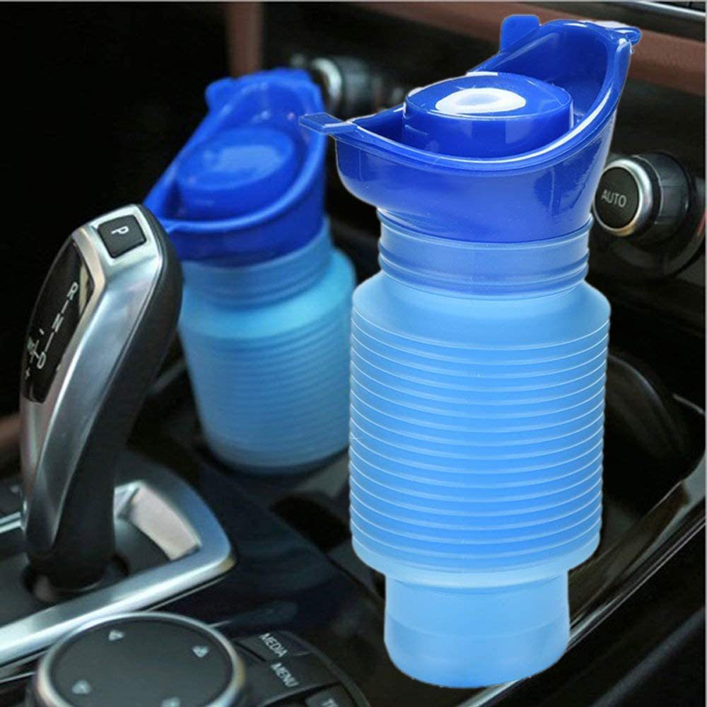 Urinal Car Urinal Bucket Outdoor Standing Urine Emergency Travel Portable Reusable Shrinkable Camping Toilet Urine Leak
