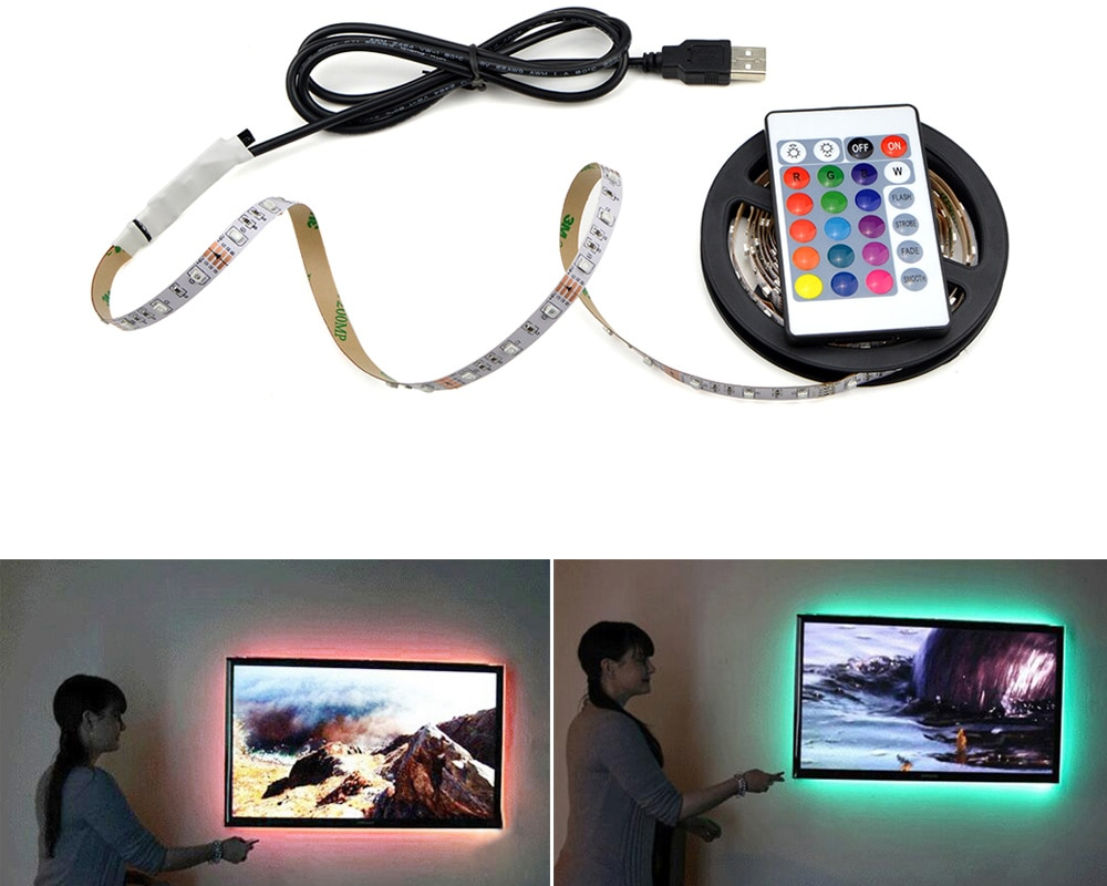 USB Activated LED Strip Lamp