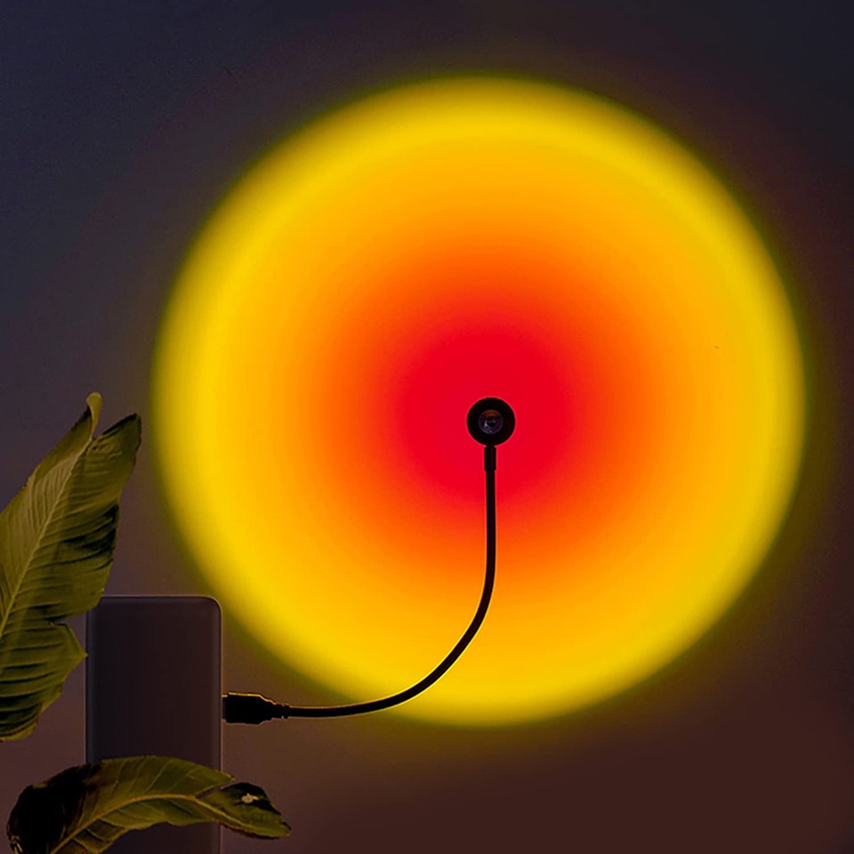 USB Atmosphere Lamp Sunset Projector