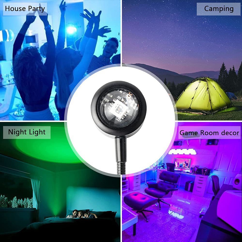 USB Atmosphere Lamp Sunset Projector USB Atmosphere Lamp Sunset Projector