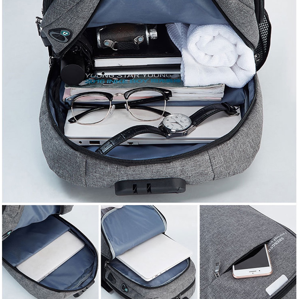 USB Backpack Anti-Theft Waterproof USB Backpack Anti-Theft Waterproof