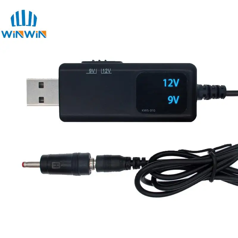 USB Boost Converter DC 5V to 9V 12V USB Step-up Converter Cable + 3.5×1.35mm Connecter For Power Supply/Charger/Power USB Boost Converter DC 5V to 9V 12V USB Step-up Converter Cable + 3.5×1.35mm Connecter For Power Supply/Charger/Power
