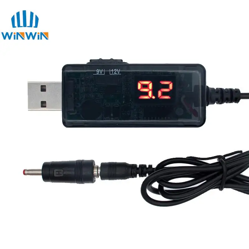 USB Boost Converter DC 5V to 9V 12V USB Step-up Converter Cable + 3.5×1.35mm Connecter For Power Supply/Charger/Power USB Boost Converter DC 5V to 9V 12V USB Step-up Converter Cable + 3.5×1.35mm Connecter For Power Supply/Charger/Power