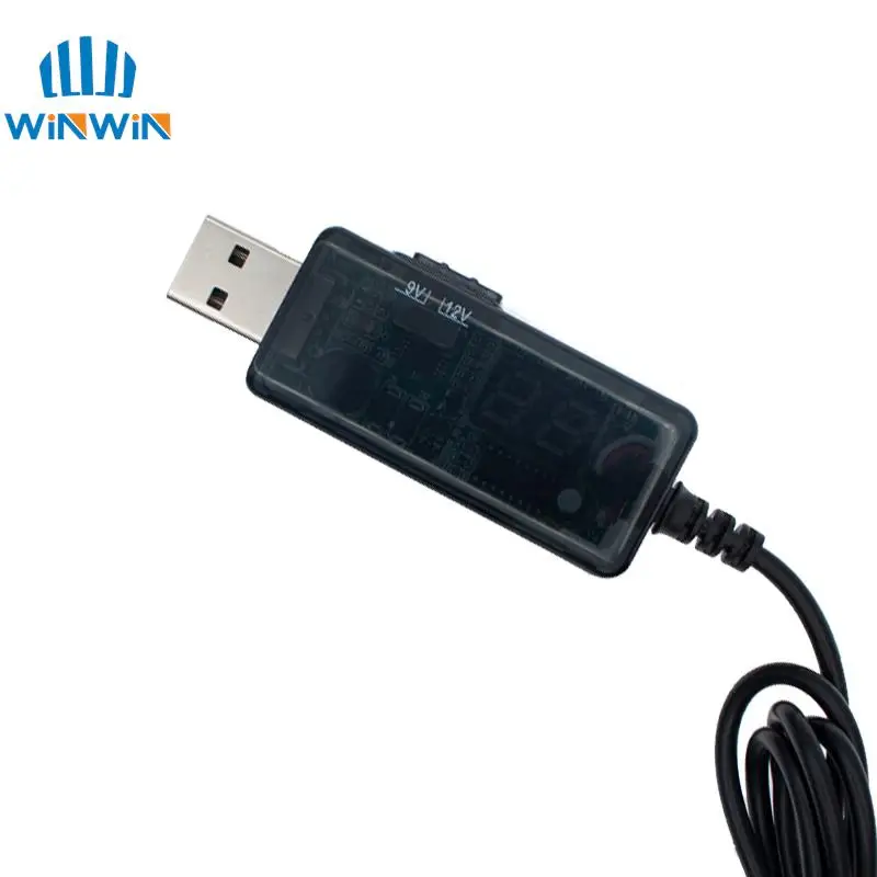USB Boost Converter DC 5V to 9V 12V USB Step-up Converter Cable + 3.5×1.35mm Connecter For Power Supply/Charger/Power USB Boost Converter DC 5V to 9V 12V USB Step-up Converter Cable + 3.5×1.35mm Connecter For Power Supply/Charger/Power