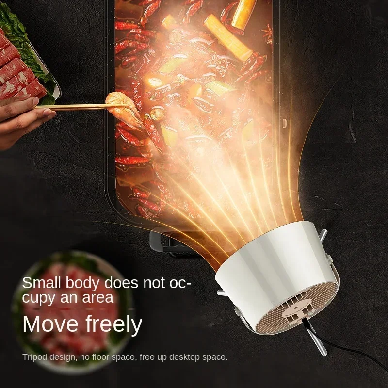 USB Desktop Range Hoods Portable Exhaust Fan Small Kitchen Hood Extractor Barbecue Large Suction Cooker Hood
