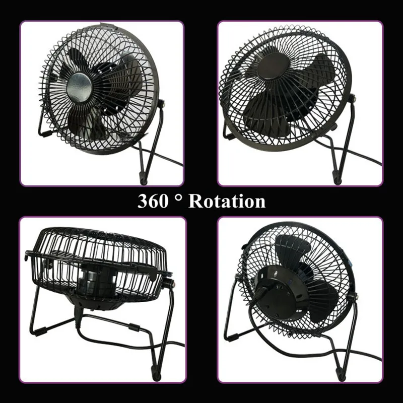 USB Fans Clock Temperature Adjustable Portable Mute Silent Fan Car Desk 4 Inch Iron Art Fans Novel Products USB Fans Clock Temperature Adjustable Portable Mute Silent Fan Car Desk 4 Inch Iron Art Fans Novel Products