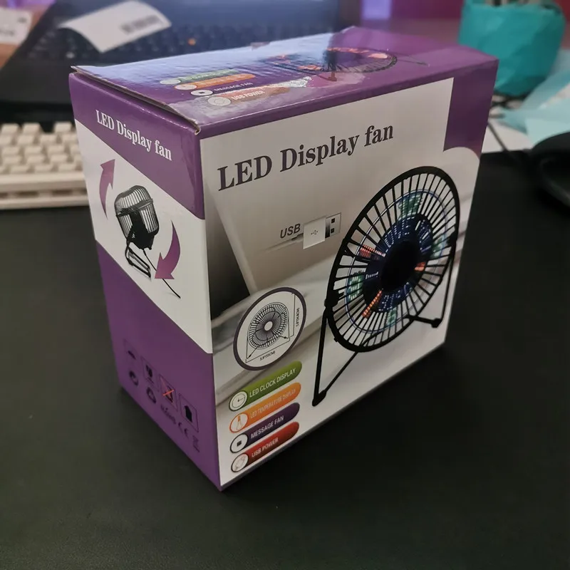 USB Fans Clock Temperature Adjustable Portable Mute Silent Fan Car Desk 4 Inch Iron Art Fans Novel Products USB Fans Clock Temperature Adjustable Portable Mute Silent Fan Car Desk 4 Inch Iron Art Fans Novel Products