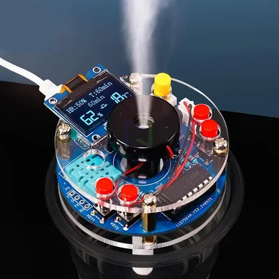 USB Humidifier Mist Electronic Diy Kit Oled Display Temperature And Humidity Spray Circuit Board Manufacturing Welding
