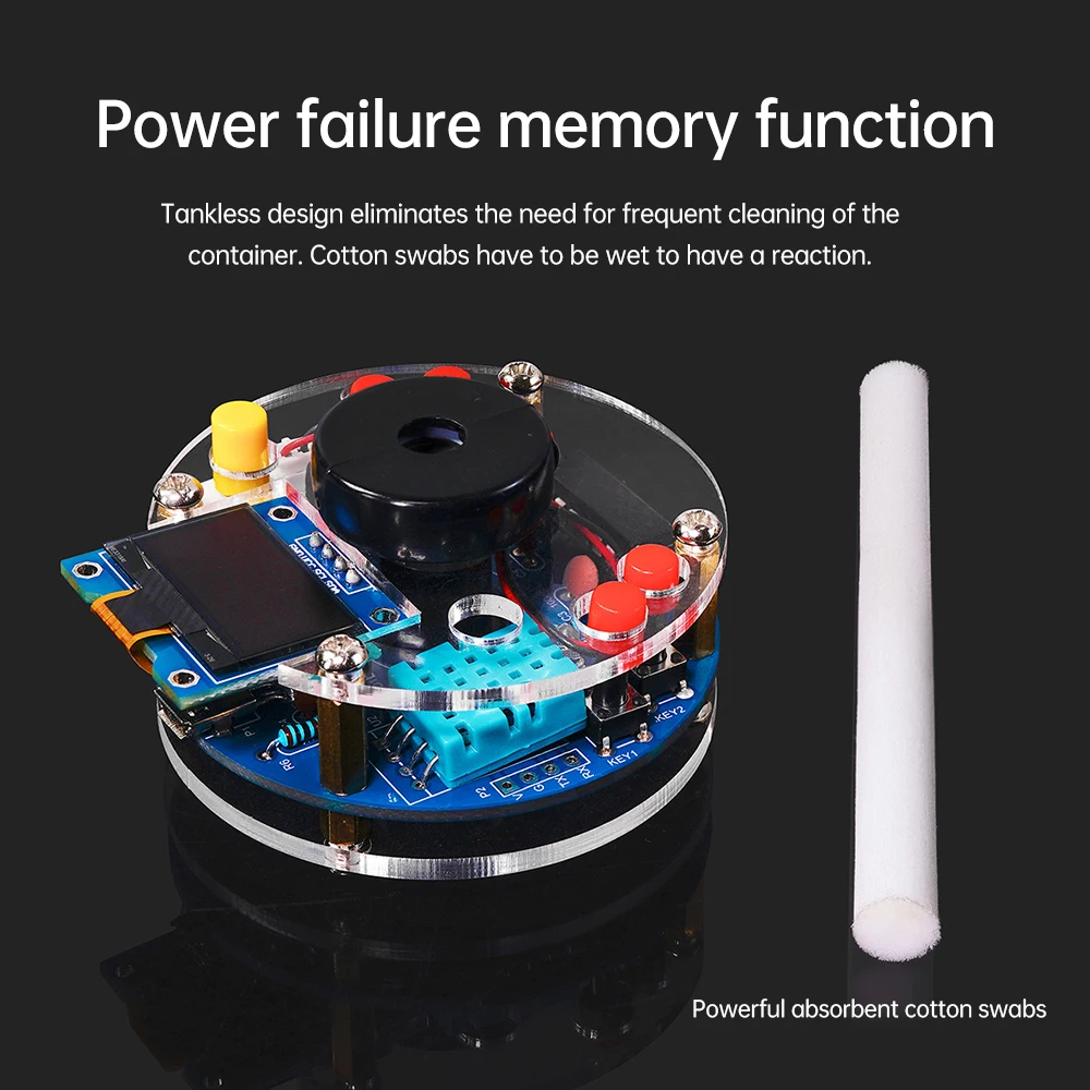 USB Humidifier Mist Electronic Diy Kit Oled Display Temperature And Humidity Spray Circuit Board Manufacturing Welding