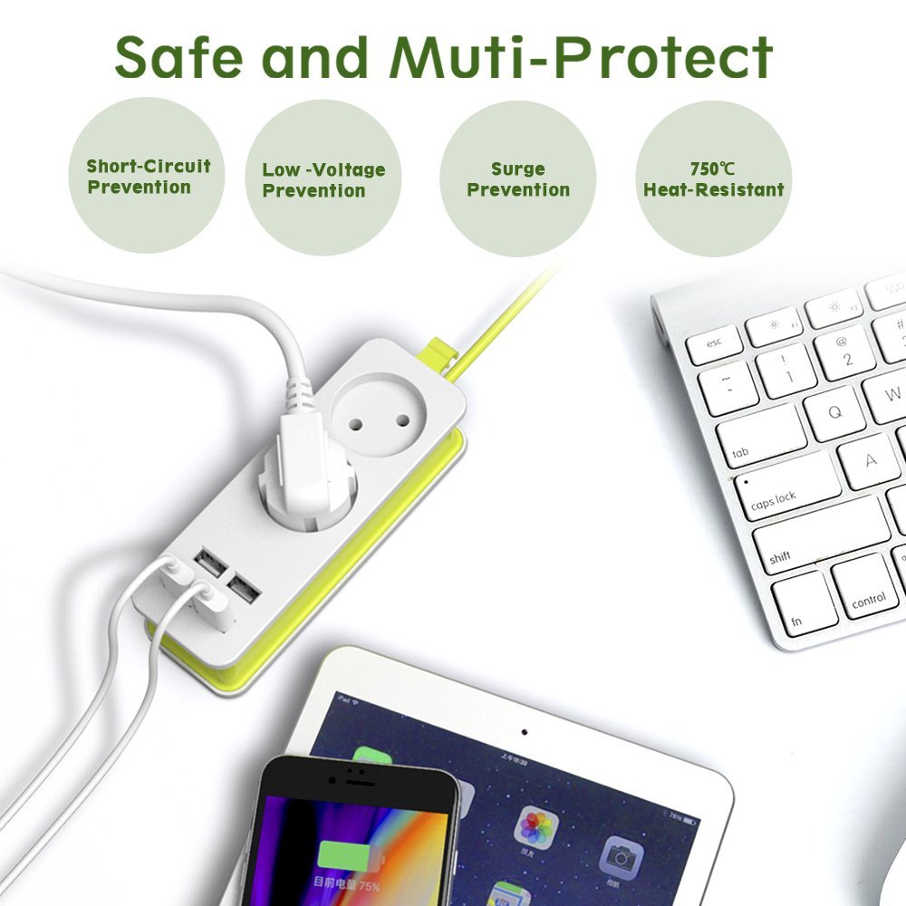 USB Power Strip Extension Cord USB Power Strip Extension Cord