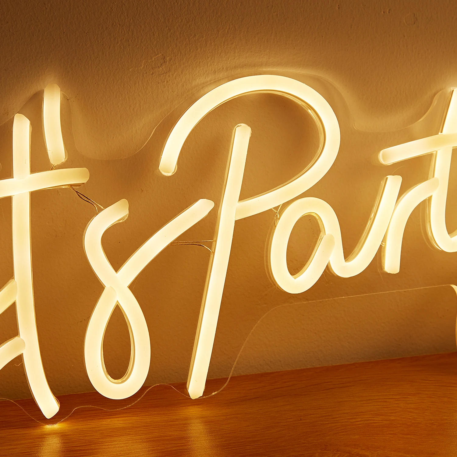 USB Powered Lets Party Neon Sign