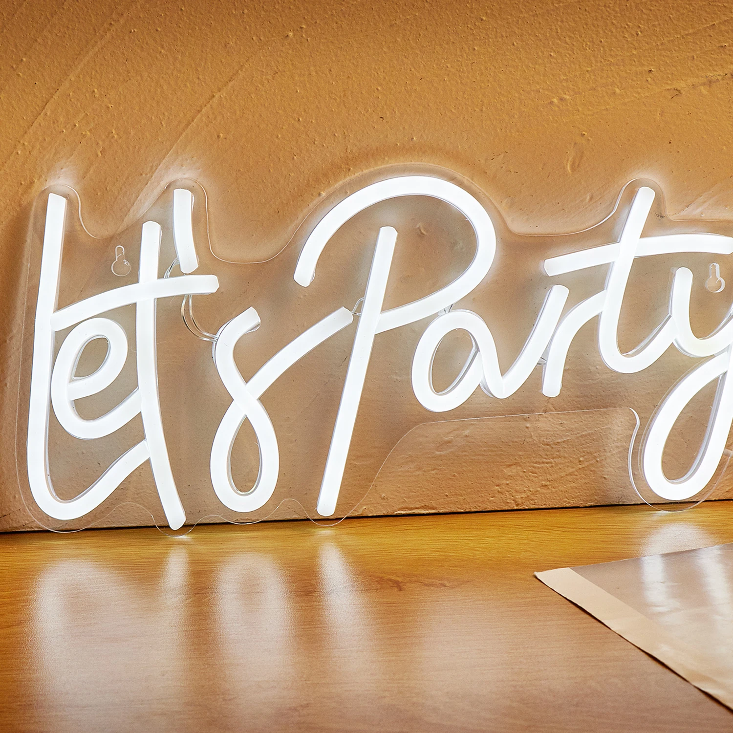 USB Powered Lets Party Neon Sign