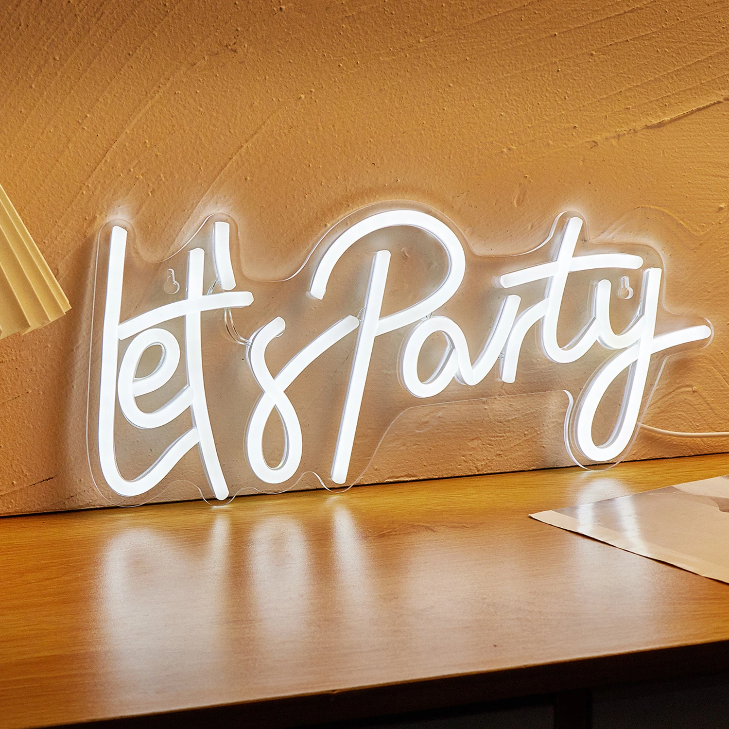 USB Powered Lets Party Neon Sign