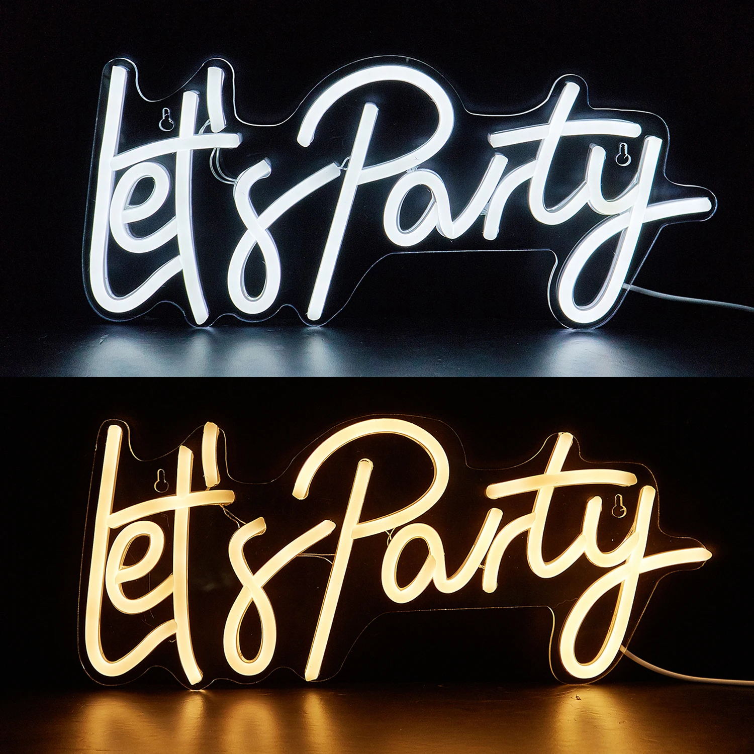 USB Powered Lets Party Neon Sign