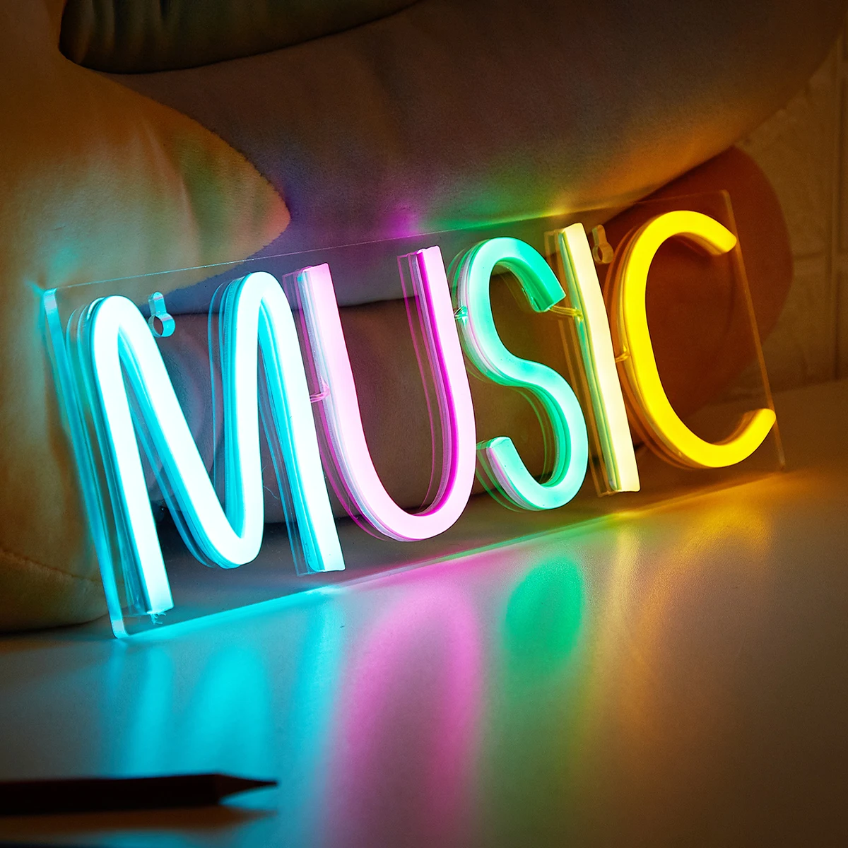 USB Powered Multi-colored Music Neon Sign