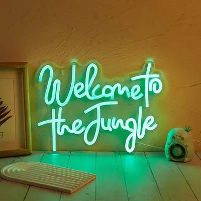 USB Powered Welcome to the Jungle Neon Sign USB Powered Welcome to the Jungle Neon Sign