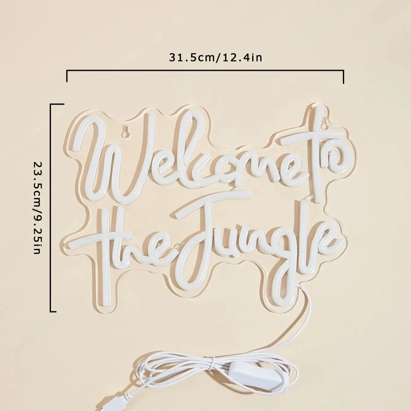 USB Powered Welcome to the Jungle Neon Sign USB Powered Welcome to the Jungle Neon Sign