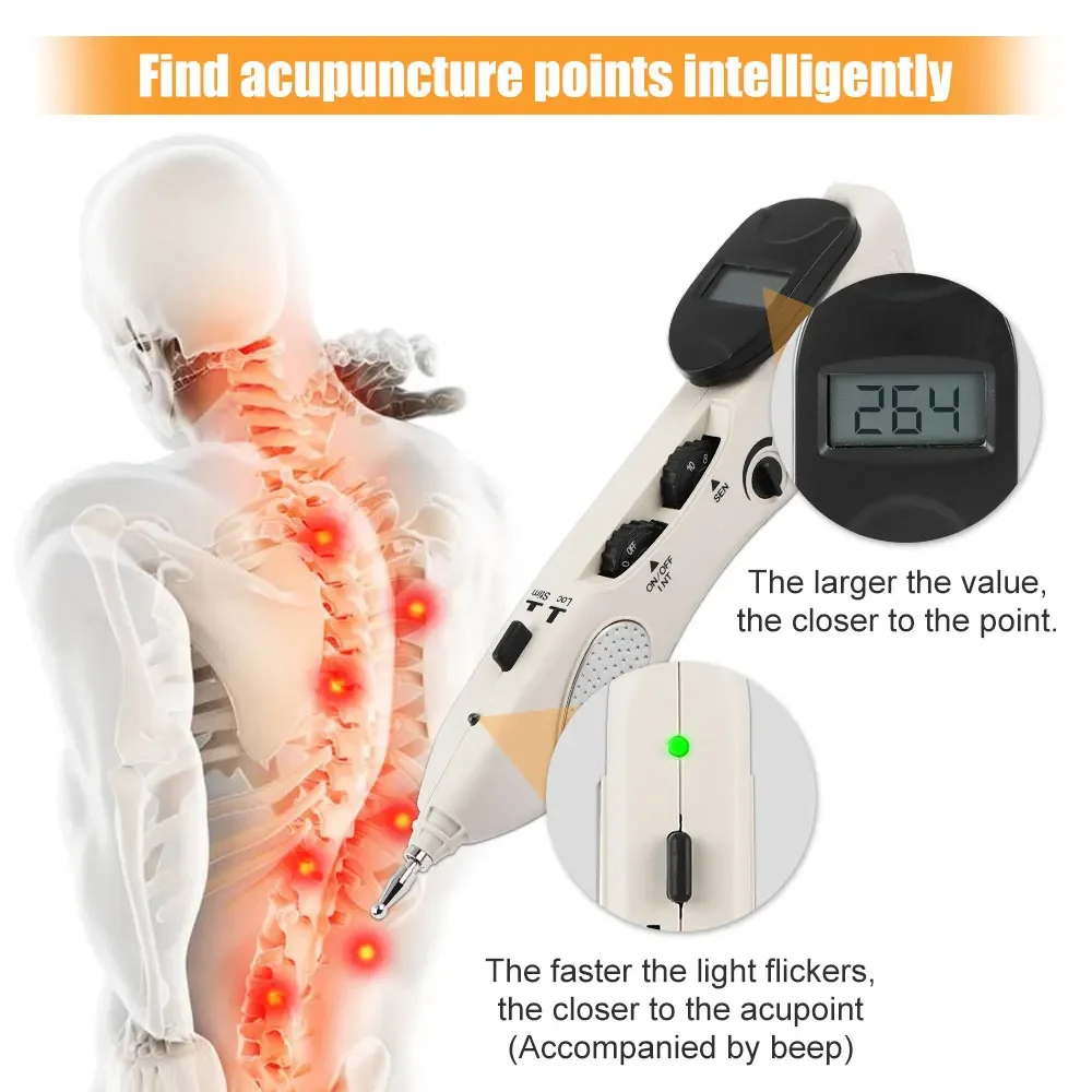 USB Rechargeable Acupuncture Pen Massage Pen Automatic Find Point Detector Electric Massager Acupressure Body Massage USB Rechargeable Acupuncture Pen Massage Pen Automatic Find Point Detector Electric Massager Acupressure Body Massage
