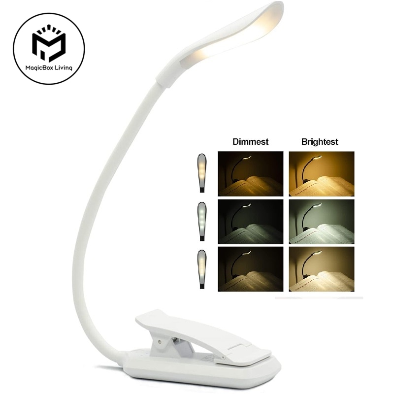 USB Rechargeable Clip On Reading Lamp