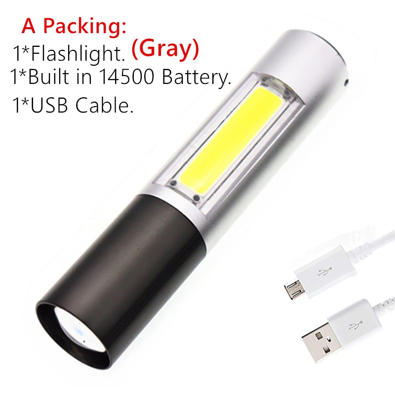 USB Rechargeable Flashlight Mini Device