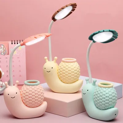 USB Snail Lamp Pencil Holder