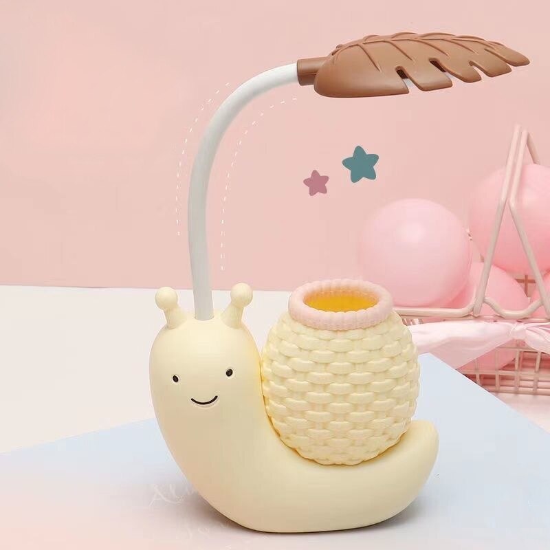 USB Snail Lamp Pencil Holder