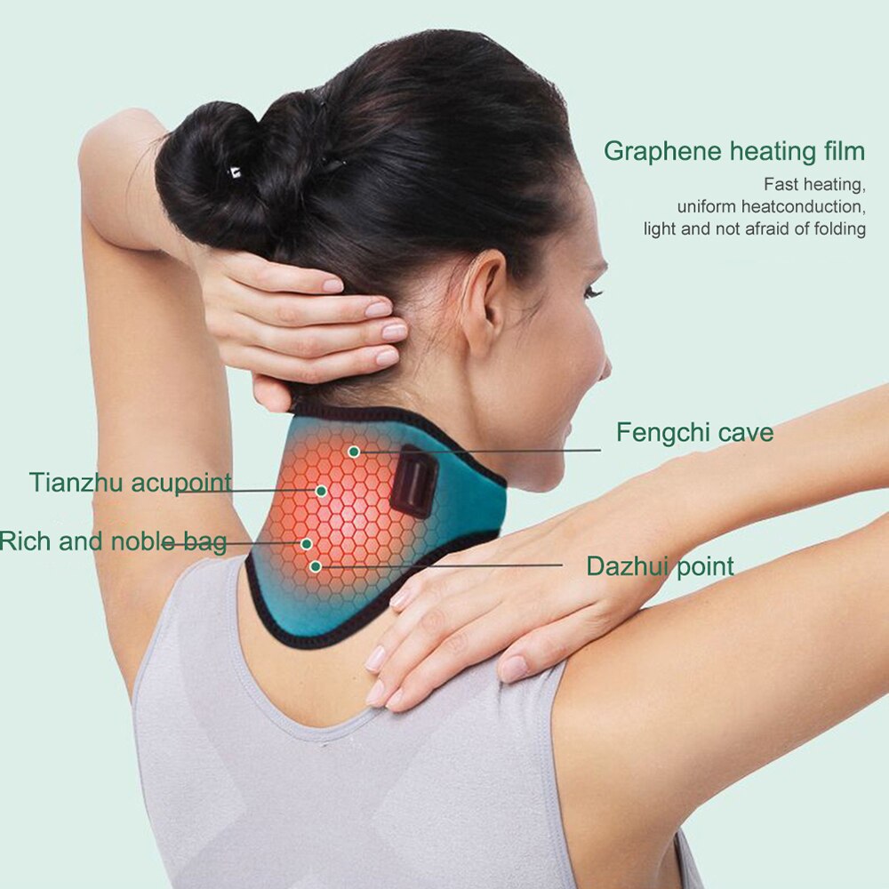 USB Three Temperature Adjustable Electric Heating Neck Brace Cervical Vertebra Fatigue Therapy Neck Pain Relieve Strap USB Three Temperature Adjustable Electric Heating Neck Brace Cervical Vertebra Fatigue Therapy Neck Pain Relieve Strap