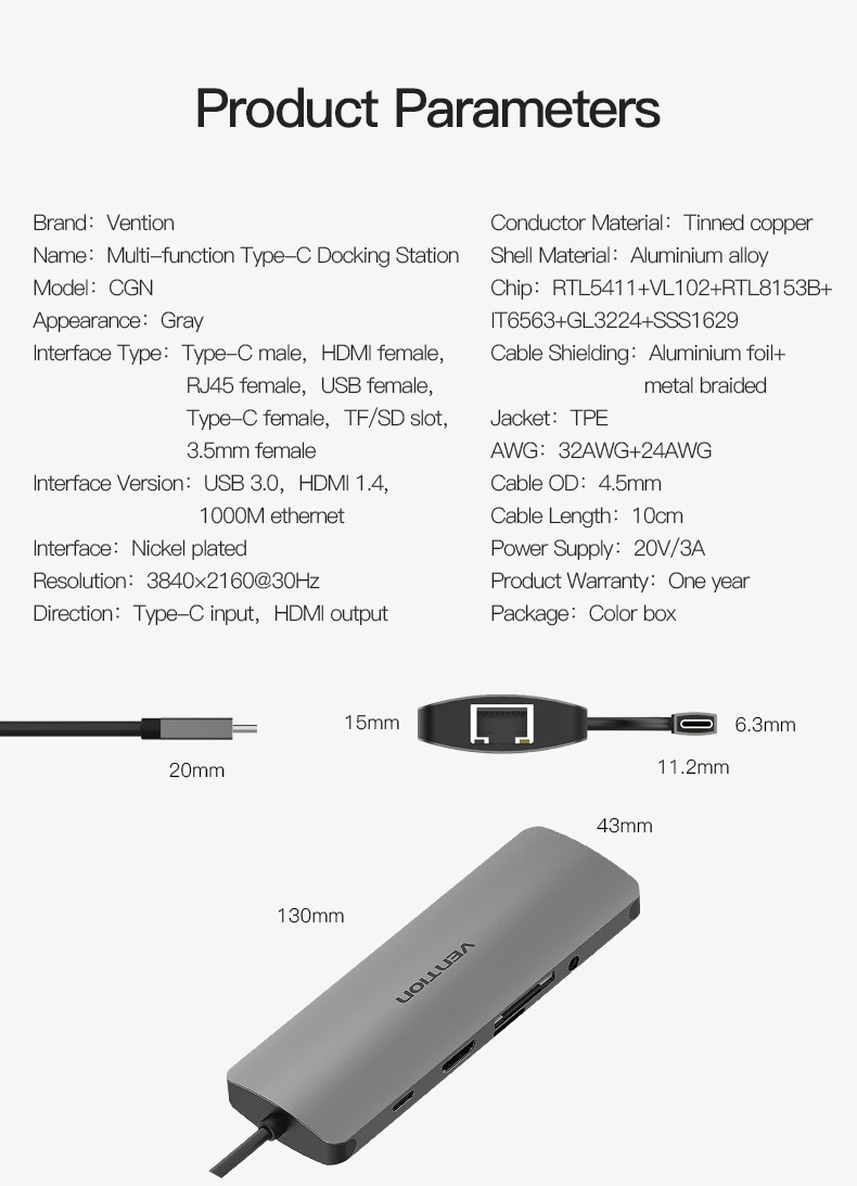 USB Type C Multifunction Adapter Hub USB Type C Multifunction Adapter Hub