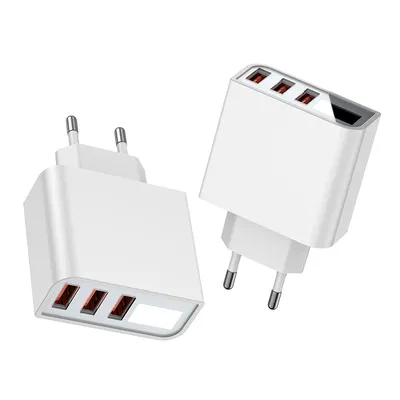 USB Wall Charger 3-Ports Fast Charger USB Wall Charger 3-Ports Fast Charger