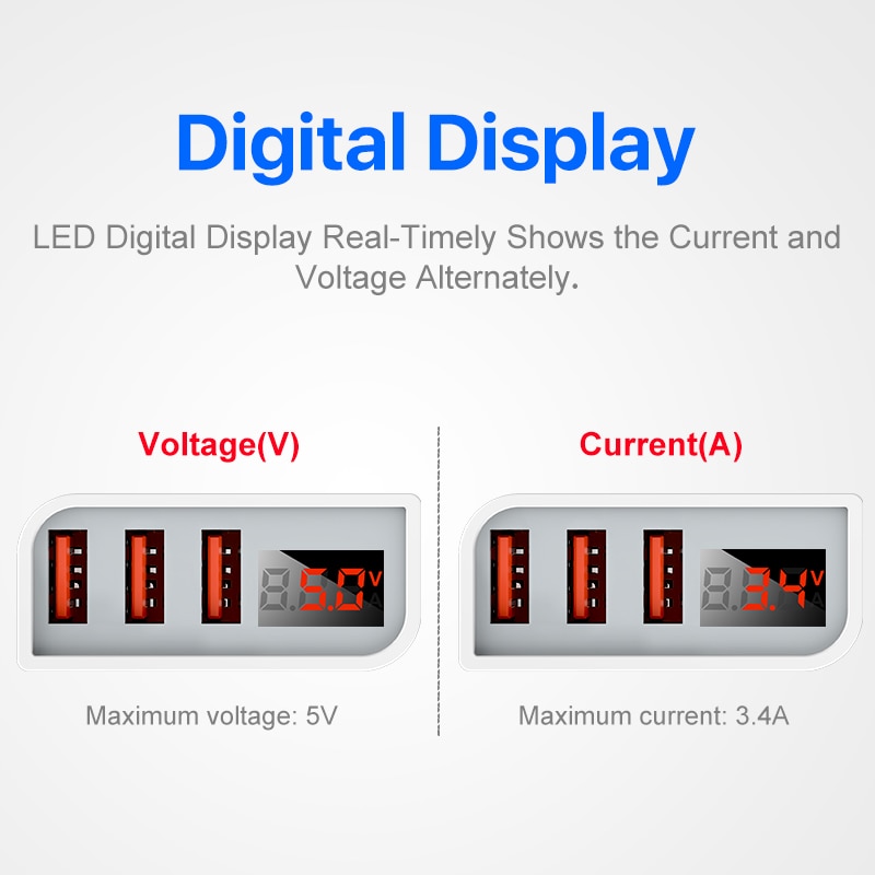 USB Wall Charger 3-Ports Fast Charger USB Wall Charger 3-Ports Fast Charger