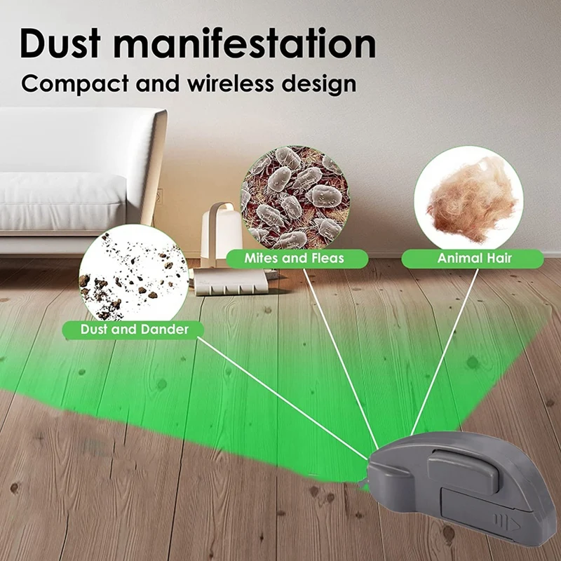 Utility Household Dust light Green torch Vacuum cleaner Dust light Laser light Cleaning and sanitation Pet Hair Vacuum