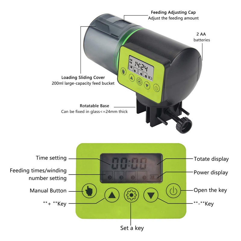 Vacation Fish Feeder Automatic Dispenser Vacation Fish Feeder Automatic Dispenser