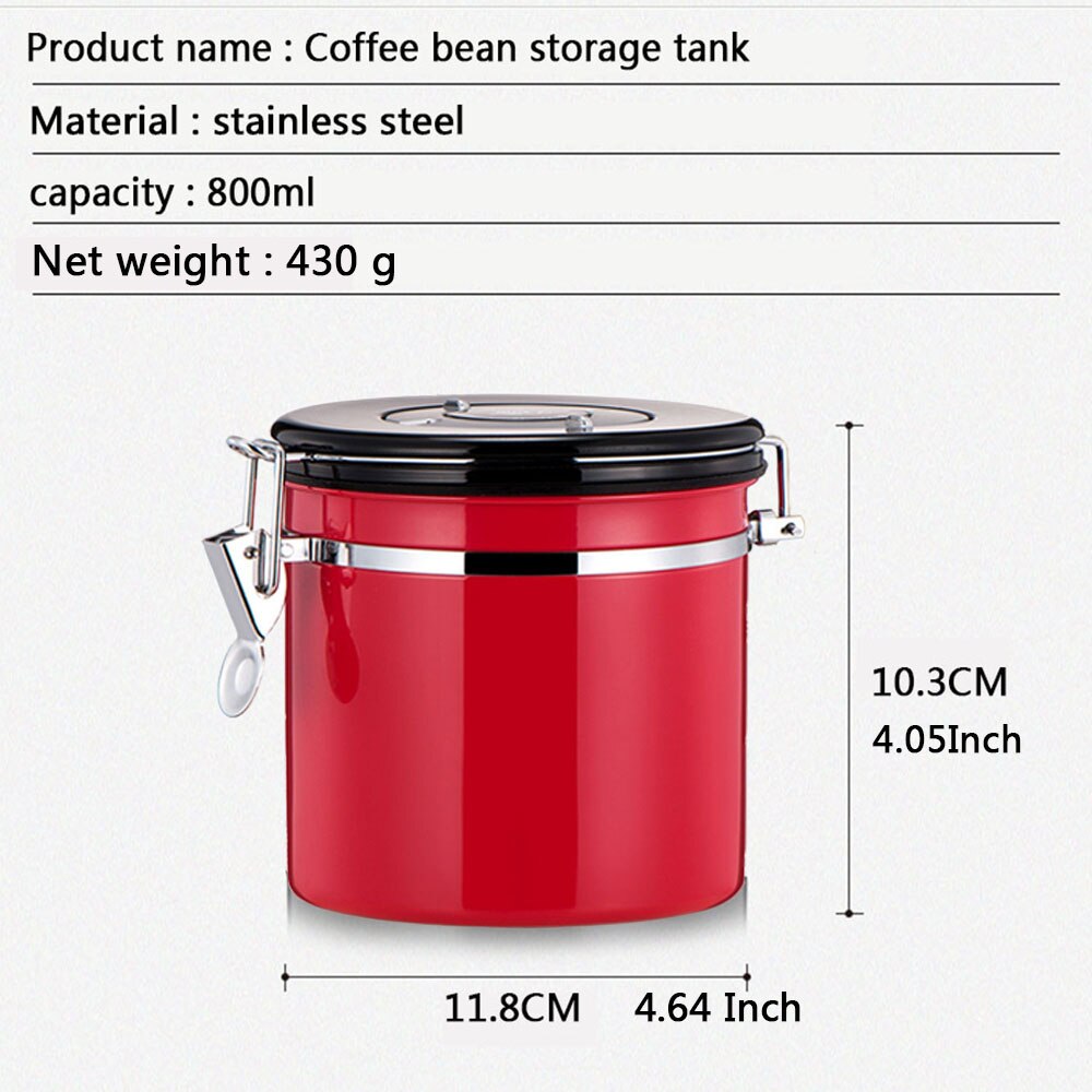 Vacuum Coffee Canister 800ml Jar Vacuum Coffee Canister 800ml Jar