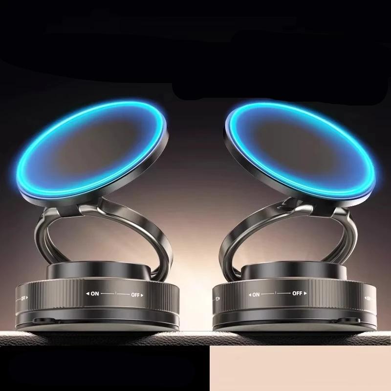Vacuum Magnetic Phone Holder Stand, for Magsafe Suction Cup Phone MountAdjustable Swivel Lock, for Your Car/Gym/Mirror