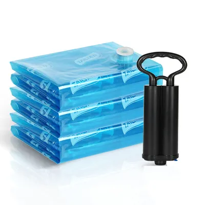 Vacuum Storage Bags (Set of 8 + Free Pump)