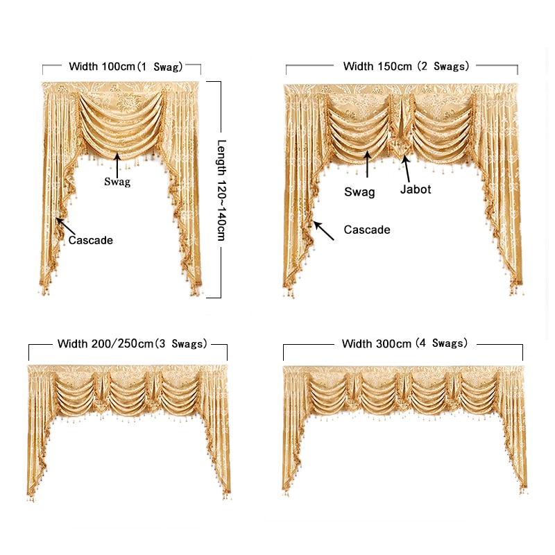 Valance Curtain Royal Luxury Design