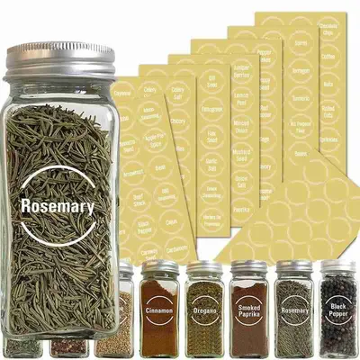 Various Bottle Jar Stickers (144 Pcs) Various Bottle Jar Stickers (144 Pcs)