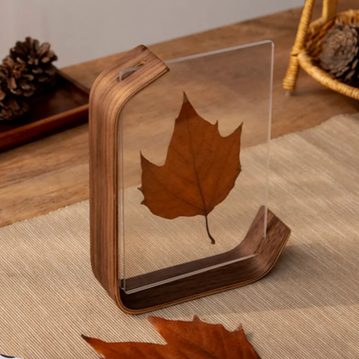 VCC Acrylic Wooden Photo Frame Herbarium Display Frame DIY Frame Photo Frames For Wedding Party Picture Frame Photo